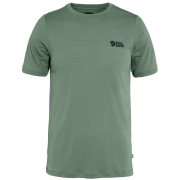 Herren-T-Shirt Fjällräven Abisko Wool Logo SS M grün Patina Green