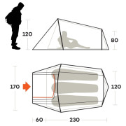 Ultraleichtes Zelt Ferrino Sling 3