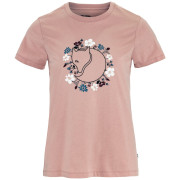 Damen-T-Shirt Fjällräven Fjällblomster Fox T-shirt W rosa Chalk Rose