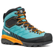 Damen Trekkingschuhe Scarpa Mescalito TRK GTX WMN blau/orange Ceramic/Baltic