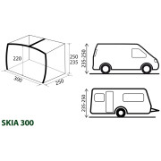 Vordach Brunner Skia 300 Aerocampin