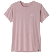 Damen-T-Shirt Patagonia Women's Capilene Cool Daily Shirt - Cloud Crag rosa Quiet Violet