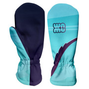 Kinder-Softshellhandschuhe WAMU Dragon Fantasy blau BLUE