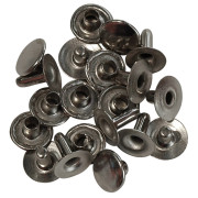 Nieten Kohla Rivets (10 Paar) grau