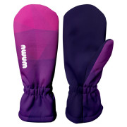 Kinder-Softshellhandschuhe WAMU Mozaika purple