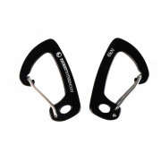 2er-Set ultraleichter Aluminium-Karabiner Ticket to the Moon 600 kg