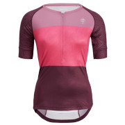 Damen-Radtrikot Silvini Stabina dunkelrosa/rosa plum-fuchsia