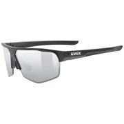 Sonnenbrille Uvex Axos Set schwarz/silber Black Matt/Mir.Silver