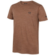Herren-T-Shirt Zulu Merino Timber 160 Short Comfy braun brown