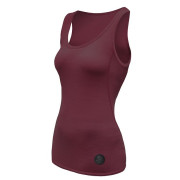 Damenunterhemd Sensor Merino Air rot port red