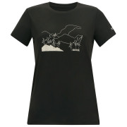 Damen-T-Shirt Regatta Womens Fingal Stretch schwarz Black