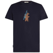 Herren T-Shirt Icebreaker Men Merino 150 Tech Lite Bear Tour dunkelblau Midnight Navy