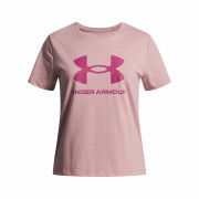 Kinder-T-Shirt Under Armour BIG LOGO SS-PNK hellrosa Pink