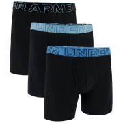 Herren-Boxershorts Under Armour M UA Perf Cotton 6in schwarz/grau Black