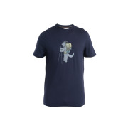 Herren-T-Shirt Icebreaker Men Merino 150 Tech Lite SS Tee Tech Head dunkelblau Midnight Navy