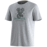 Herren-Funktionsshirt Smartwool Men's Moose Mode Active Short Sleeve Gra grau