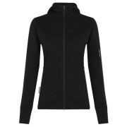 Damen Funktions-Sweatshirt Icebreaker W M 300 Descender LS Zip Hoodie schwarz Black