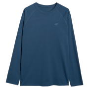 Herren-T-Shirt 4F Longsleeve M474 blau DENIM