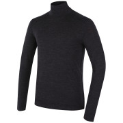 Herren-Rollkragenpullover MOOA MerinoSilk Collar 160 schwarz black melange