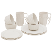 Geschirrset Outwell Delish 4 Person Dinner Set beige Sandstone