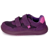 Dětské celoroční barefoot boty Bugga Safi Dark Purple
