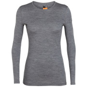 Damen-T-Shirt Icebreaker W's 200 Oasis LS Crewe grau GritstoneHthr
