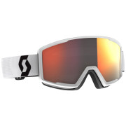 Skibrille Scott Factor Pro weiß/rot mineral white/blacksolar red chrome