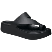 Damenpantoffeln Crocs Getaway Platform Toe Loop schwarz Black