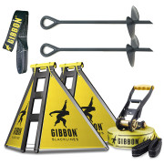 Slackline Gibbon Independence Kit Classic schwarz/gelb