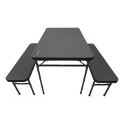 Campingtisch mit Bänken Vango Orchard Bench Set grau Grey