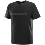 Herren-T-Shirt Salomon Logo SS TEE M schwarz Deep Black
