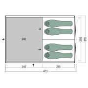 Familienzelt Pinguin stan pro 4 Interval 4
