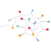 Lichterkette Easy Camp Globe Light Chain durchsichtig White