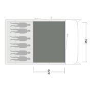 Zeltteppich Outwell Cozy Carpet Colorado 6 Air