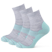 Socken Zulu Merino Allseason 3-pack türkis/grau turquoise/grey