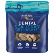 Hundeleckerlis Fish4Dogs Dental Sea Jerky Fish Knots 100g
