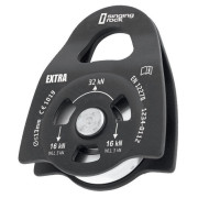 Umlenkrolle Singing Rock Extra schwarz Black