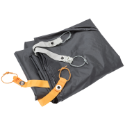 Zeltunterlage Big Agnes Footprint Copper Spur UL1 Bikepack schwarz Asphalt