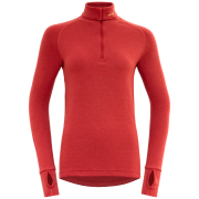 Damen-Rollkragenpullover Devold Expedition Woman Zip Neck hellorange BEAUTY