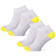 Socken Zulu Everyday 100M 2-pack grau/gelb Light Grey/Yellow