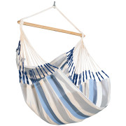 Hängestuhl La Siesta Domingo Comfort weiß/blau Seasalt