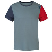 Herren-T-Shirt Rafiki Granite grau/rot stormy weather