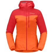 Damenjacke Norrona falketind aero60 Zip Hood rot Arednalin