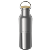 Thermokanne Klean Kanteen Rise Reflect 16oz (w/ Bamboo Cap) silber Brushed Stainless