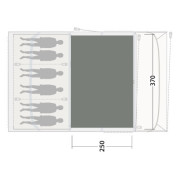 Zeltteppich Outwell Cozy Carpet Florida / Alabama 6 Air