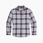 Herrenhemd Royal Robins Lieback Organic Cotton Flannel L/S blau/rot Shasta Blue Oak Pld
