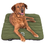 Reisehundebett Mountain Paws Packable Travel Dog Bed grün/grau Black