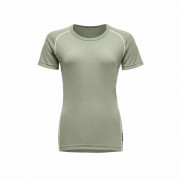 Damen-Funktionsshirt Devold Lauparen Merino 190 Base Tee Wmn grün/weiß FOG