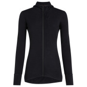 Damen Funktions-Sweatshirt Icebreaker Women Merino Blend 200 RealFleece™ Descender LS Zip Hoodie schwarz Black