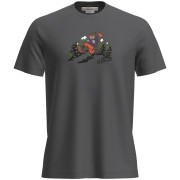 Herren-Funktionsshirt Icebreaker M Mer 150 Tech Lite SS Tee Catch Me Outs dunkelgrau Obsidian